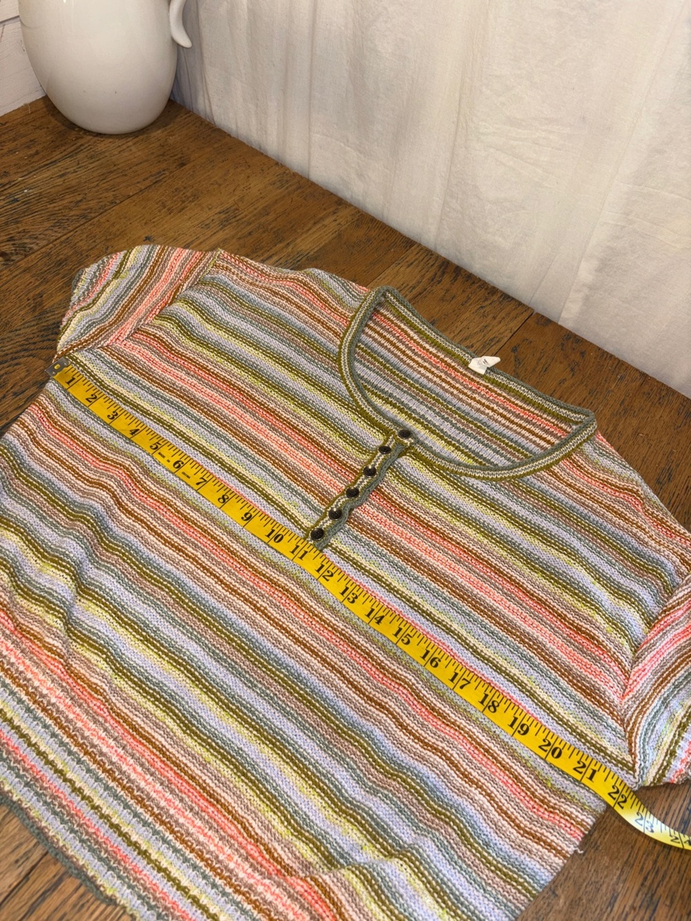 DAILY PRACTICE Anthropologie Multicolor Striped Knit Top Size S - Picture 9 of 10